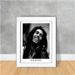 Quadro Decorativo Bob Marley Quadro Personalidade 154 Branca