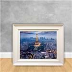 Quadro Decorativo Canvas Torre Eiffel Cidade 12 Branca