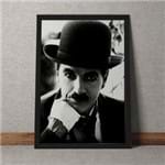 Quadro Decorativo Charles Chaplin a Face 35x25