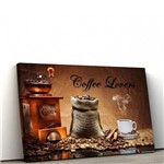 Quadro Decorativo Coffee Lovers 100x50cm Cozinha