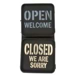 Quadro Decorativo com Iluminação Open Welcome - Closed We Are Sorry 110v 40.900 - Ribeiro e Pavani