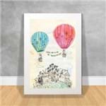 Quadro Decorativo Come With me To Touch The Sky Frases Ref:76 Branca