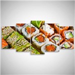 Quadro Decorativo Comida Japonesa Sushi para Restaurante