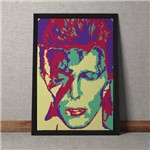 Quadro Decorativo David Bowie Colorido Vintage