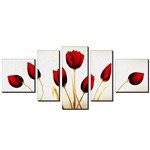 Quadro Decorativo de Parede Tulipa 01 M5 Peças