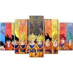 Quadro Decorativo Dragon Ball Z Goku Super Sayajin Vairas Peças M7