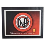 Quadro Decorativo Duff - Diferente a Cada Gole - 30 X 23 Cm Único Único