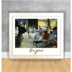 Quadro Decorativo Edgar Degas - The Ballet Class Degas Ref 01 Branca