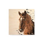 Quadro Decorativo em Madeira Cavalo Desenho - 20x20cm