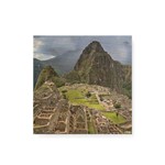Quadro Decorativo em Madeira Cidade Sagrada de Machu Picchu - 20x20cm