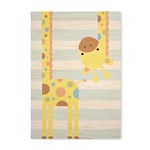 Quadro Decorativo em Madeira Girafinha Infantil - 46x32,5cm
