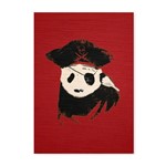 Quadro Decorativo em Madeira Panda Pirata - 46x32,5cm