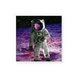 Quadro Decorativo em Tela Canvas Astronauta na Lua - 30x30cm