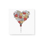 Quadro Decorativo em Tela Canvas Balões de Amor - 20x20cm