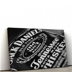 Quadro Decorativo em Tela Canvas Jack Daniels 100x50cm