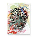 Quadro Decorativo em Tela Canvas Tigre Tintas Close - 46x32,5cm