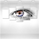 Quadro Decorativo - Estranho Olhos - Composto de 5 Quadros