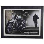 Quadro Decorativo Harley Davidson Dark - 30 X 23 Cm
