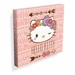 Quadro Decorativo Hello Kitty Laço Roxo