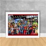 Quadro Decorativo Heróis Marvel e DC Comics os Vingadores 38 Branca