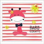 Quadro Decorativo Infantil Quarto de Bebê Feminino Girafinha QI140043