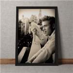 Quadro Decorativo James Dean Marilyn Monroe 35x25