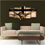 Quadro Decorativo Jesus Cristo Crucificado 129x61 Quartosala