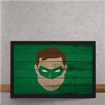Quadro Decorativo Lanterna Verde Mural Minimalista DC Comics 25x35