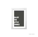 Quadro Decorativo Little Things 23x33cm Branco Infinity