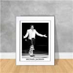 Quadro Decorativo Michael Jackson Quadro Personalidade 29 Branca