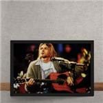 Quadro Decorativo Nirvana Kurt Cobain Violao 25x35
