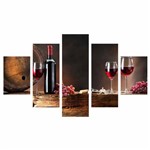 Quadro Decorativo Sala Cozinha Gourmet Vinho Wine (qdvn04)