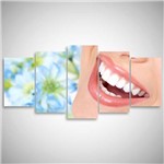 Quadro Decorativo Sorriso Consultório Odontológico Mosaico 5