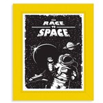 Quadro Decorativo The Race To Space 30x25cm com Moldura - Decorando Shop