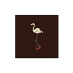 Quadro Decorativo Tipo Placa Flamingo Salto Alto - 30x30cm