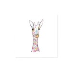 Quadro Decorativo Tipo Placa Girafa Color - 30x30cm