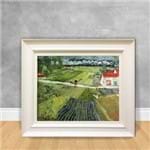Quadro Decorativo Van Gogh - Landscape With Carriage Landscape With Carriage And Train 40x50 Branca