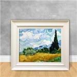 Quadro Decorativo Van Gogh - Wheat Field With Cypresses Wheat Field With Cypresses 40x50 Branca