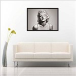 Quadro Decorativo Vintage Retrô Marilyn Monroe com Moldura