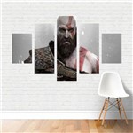 Quadro em Tela Canvas Kratos God Of War Game 110x65
