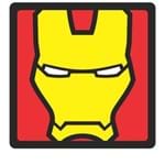 Quadro Faces Homem de Ferro Marvel - 20x20