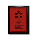 Quadro Frases Churras 45x33 - Moldura Preta
