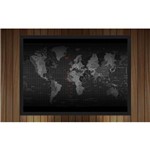 Quadro Mapa Mundo Países Continentes Geografia Mundi TT01