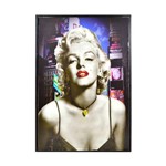 Quadro Marilyn Decorativo Placa Bar Sala Moldura Retro 20x30