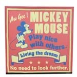 Quadro Mickey Vivendo o Sonho