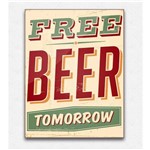 Quadro Placa Decorativa Mdf Cerveja Sem Pagar só Amanhã