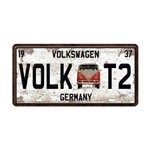 Quadro Placa Decorativa Placa de Carro - Volkswagen Kombi