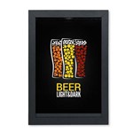 Quadro Porta Rolhas/Tampinhas com Tema Cerveja Beer