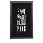 Quadro Porta Tampinhas de Cerveja Save Water Drink Beer