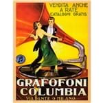 Quadro Poster Grafofoni Columbia Ano 1920 33,2 X 27 Cm